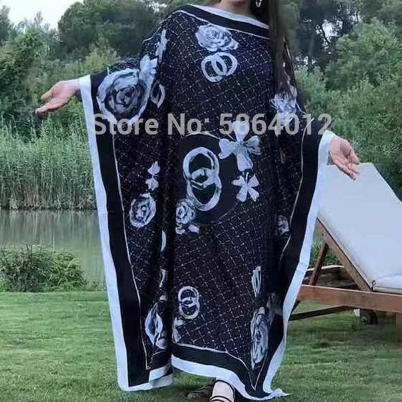 Damenbademode Naher Osten Kuwait Mode Frauen Abschlussball Sexy Boho Sommer Casual Stwill Blumen Abend Party Strand Langes Maxikleid Tourismus Rock 220325