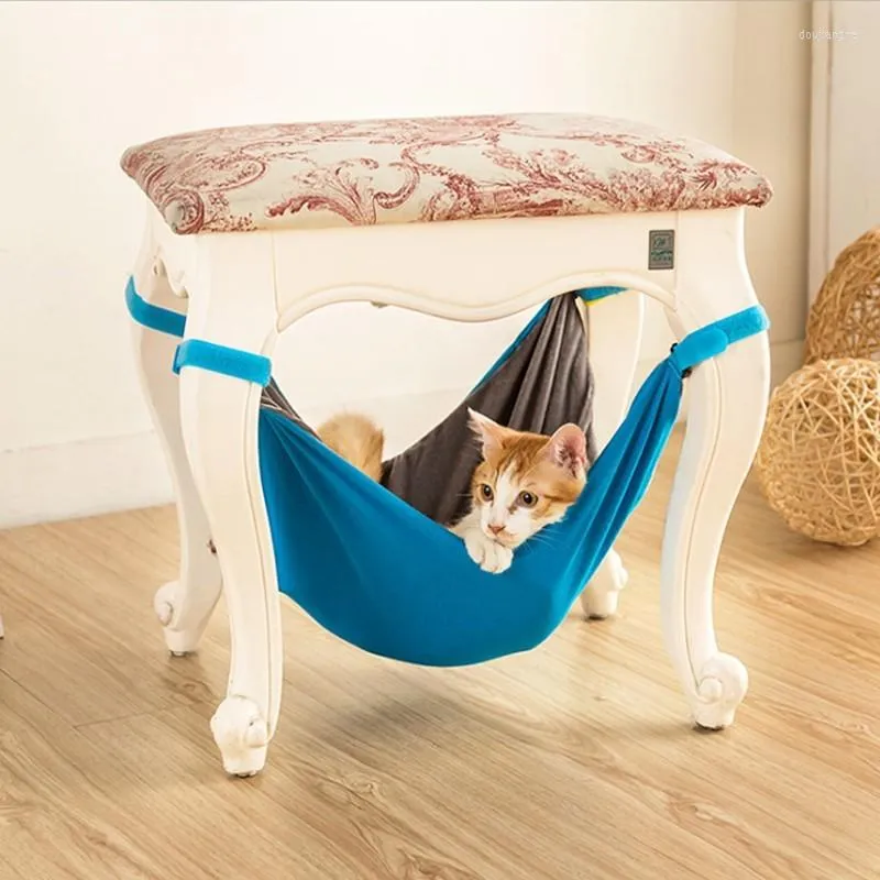 Camas para gatos, hamaca para gatos, alfombrilla para cama, jaulas colgantes suaves cómodas, silla, gatito, rata, mascotas pequeñas, columpio, casa para cachorros