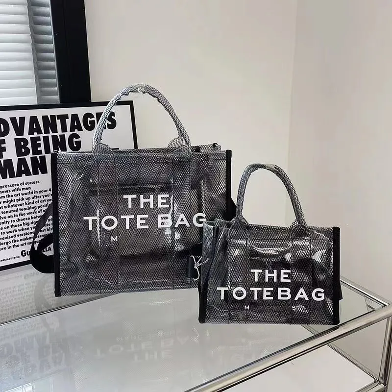 DHgate Large Clear Casual Tote Bag Stylish Shopper Sling Clutch Travel Luggage Bags Luggage Accessories