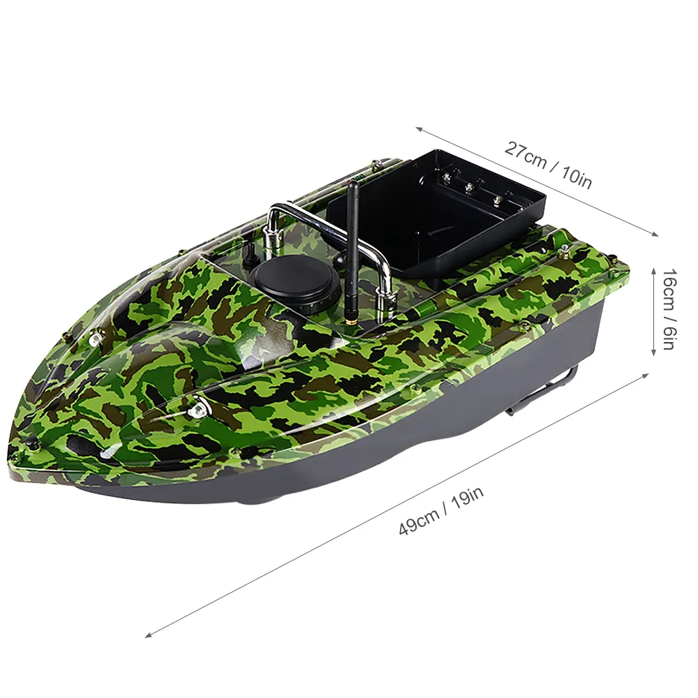 RC Fishing Bait Boat with Bag GPS Auto Return 2KG Load Bin 500M Distance  Night Light 12000mah 6 Hours RC Ship Toy