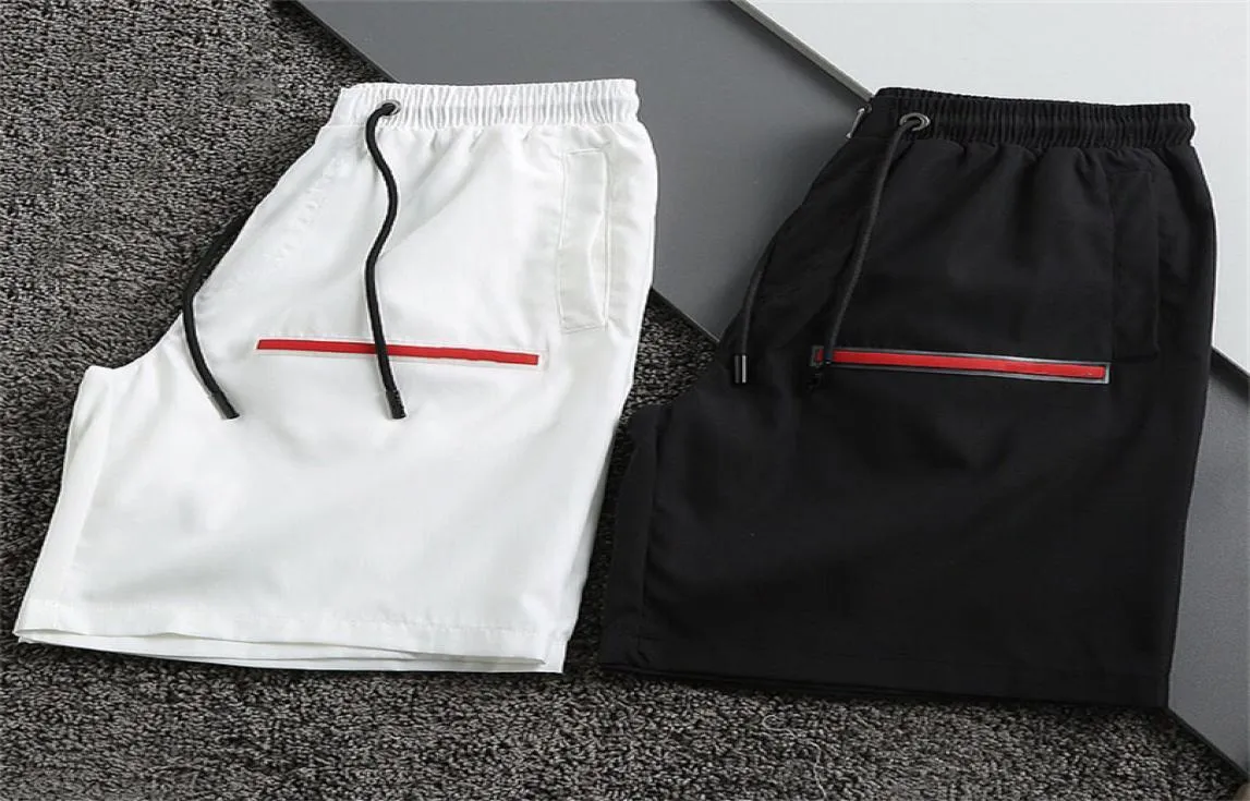Brand designer shorts sportswear athletic Summer Fashion Street Wear Quick Drying Swimsuit Printed board Beach pants Black White S1847488