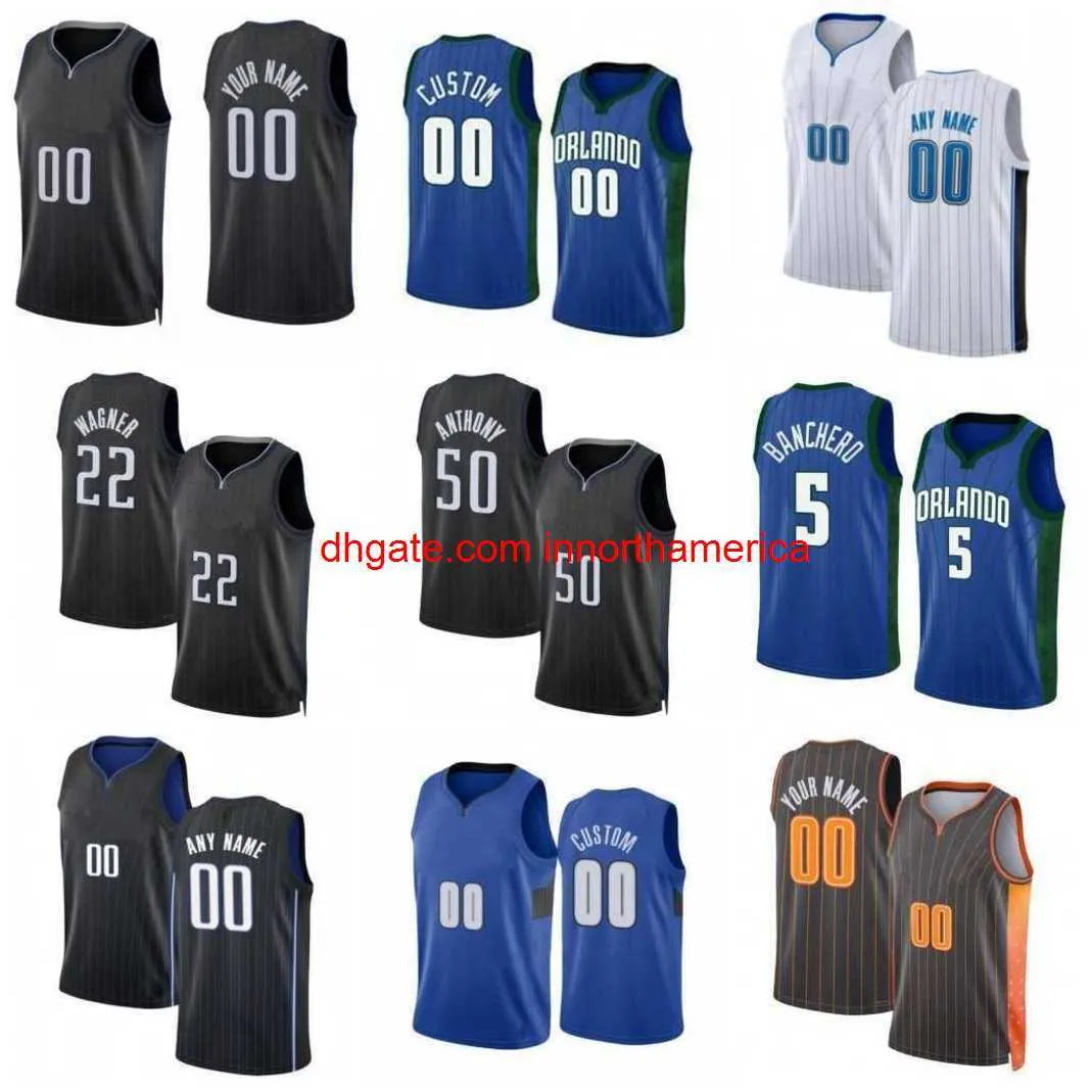 stitched Paolo Banchero Franz Wagner Custom Basketball Jerseys Wendell Carter Jr Cole Anthony Jalen Suggs Terrence Ross RJ Hampton 2023 City Markelle Fultz