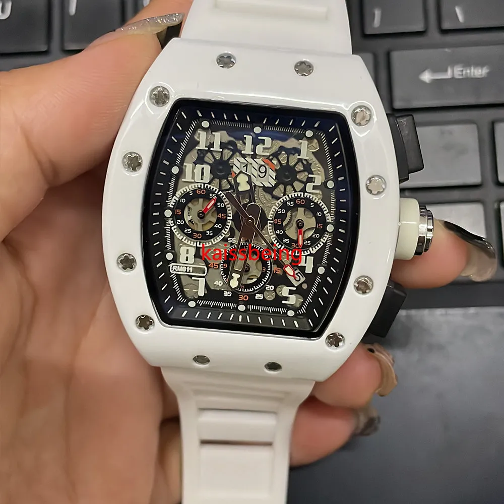 Men's watch New watch Full function 6-pin adjustable calendar Fashion sports trend watch Business quartz women's watch