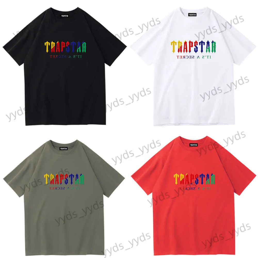 Tute da uomo T-shirt da uomo Nuova maglietta Trapstar Abbigliamento moda donna da uomo T-shirt estiva 100% cotone Marca Top S-3XL T230328