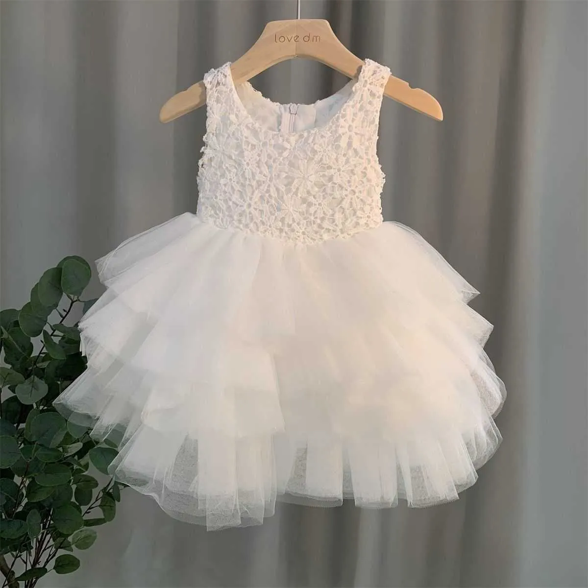 Mädchen Kleider Sommer Baby Ärmellose Weste Kinder Weiß Hochzeit Tüll Rock Kleine Prinzessin Kinder Tanz Y2303