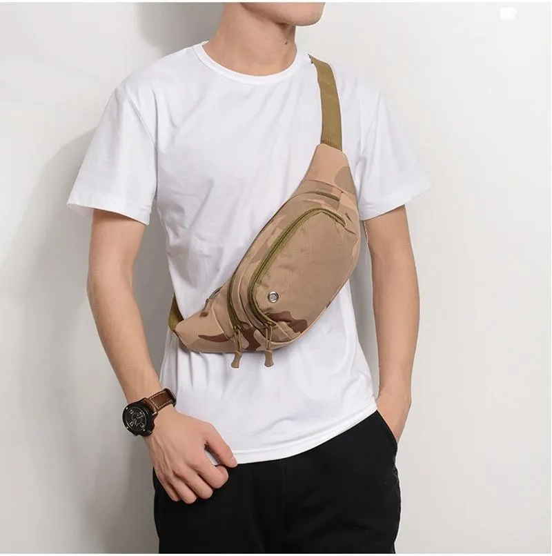 Taille Taschen Taschen Herren Sport Outdoor Casual Messenger Brust Handy Sammlung Geldbörsen