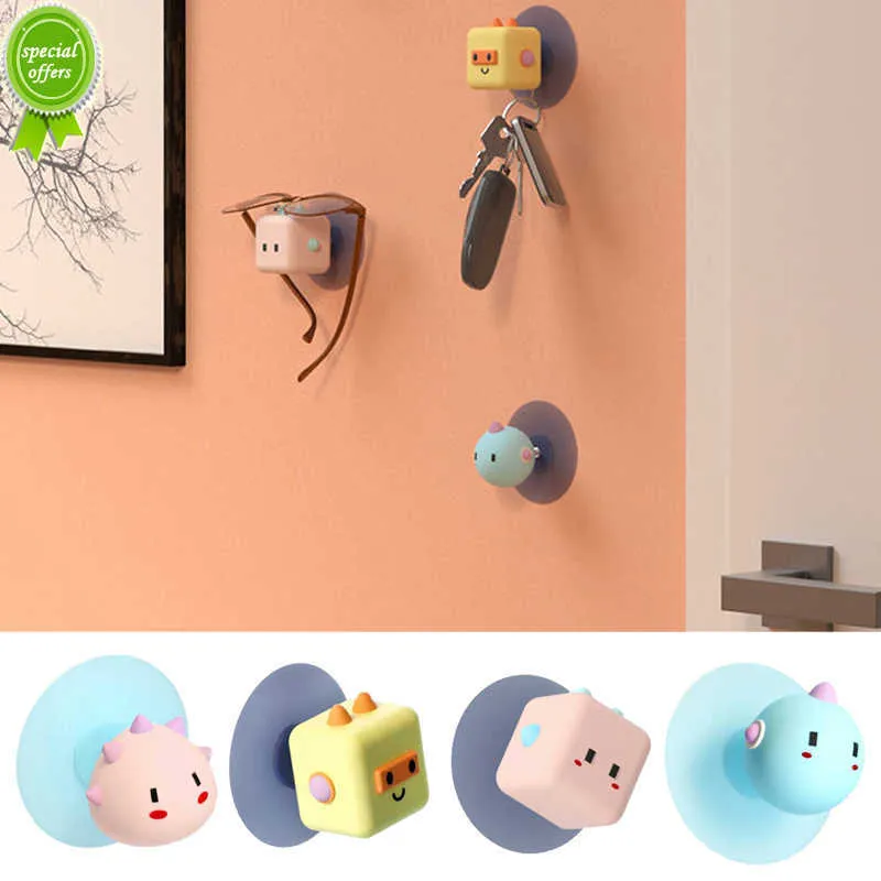 Nuovo 3D Cute Pet Punch Free Hook Cute New Super Cute Cartoon Multi-funzione Potente Cover Lifter Porta posteriore Anti-collision Pad