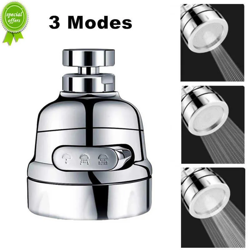 Kitchen Splash Guard Faucet Connector 360 Degree Rotating Universal Splash Guard Adjustable Three Mode Filter Spout Filter Shower