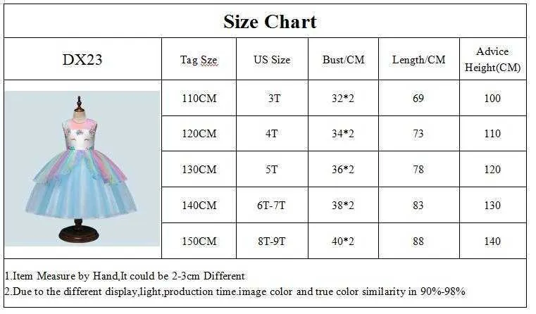 DX23-SIZE CHART