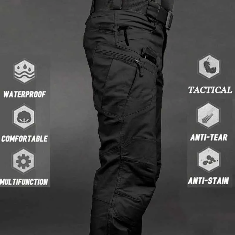 Men's Pants Pantalon cargo pour hommes, pantalon de jogging militaire, pantalon de travail de Camouflage en plein air, grande taille, pantalon tactique de l'armée, collection automne-hiver 2020 W0325