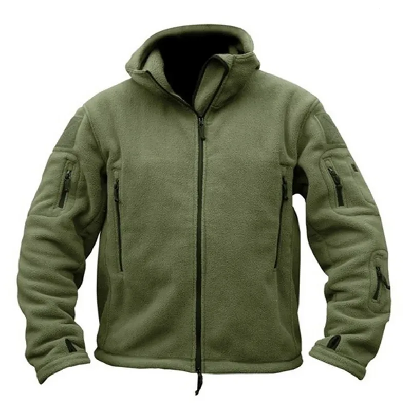 Mäns jackor Rainbowtouches Hunting Handing Us Military Winter Thermal Fleece Tactical Jacket Outdoors Sport Hooded Coat Militar Army Jackets 230325