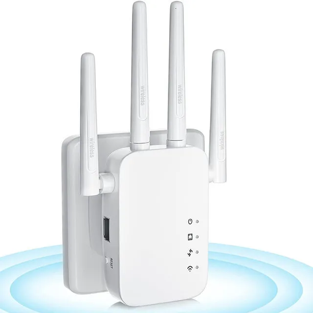 Routers Upgrade Wireless WiFi Extender Long Range Signal Booster For Home Covers Up To 4000sq Ft And 38 Device W_voghion.com