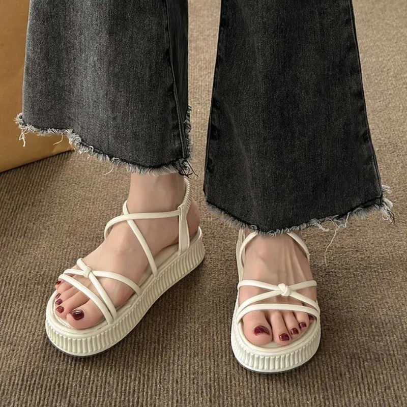 2023 Womens Open Toe Roman Summer Sandals Clearance Sale Non Slip, Soft, And Casual Flat Sandal