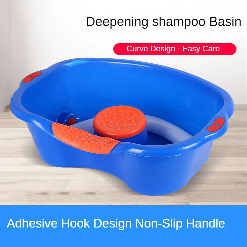 Éviers de salle de bain Évier de shampoing portable à la maison Lit de coiffure Bassin de coiffeur La femme enceinte âgée Outils d'allaitement 230324