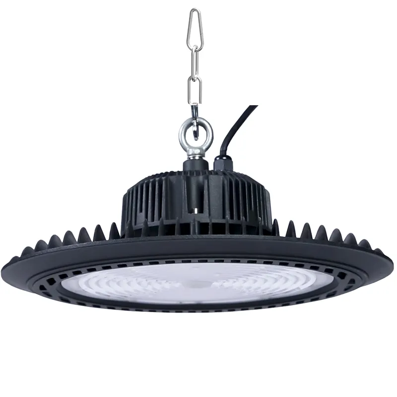 LED UFO High Bay Lights 100W 150W 200W 85-265V 6000K 150lm/W Atölye Garajı için Yüksek Verimlilik Deposu Aydınlatma