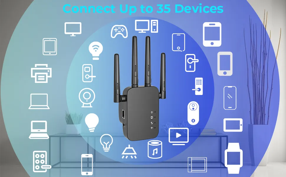 Wifi Extender Long Range Signal Booster For Home Coverage_voghion.com
