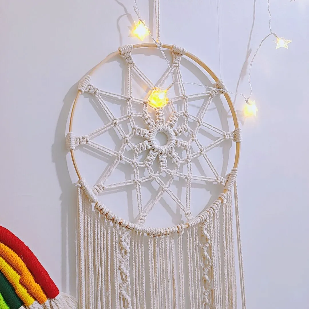Nordic Woven Tapestry Cotton Thread Home Indoor Dreamcatcher Net Red The  Same Type Of Bedside Background Wall Decoration Wall Hanging 1224178 From  6,36 €