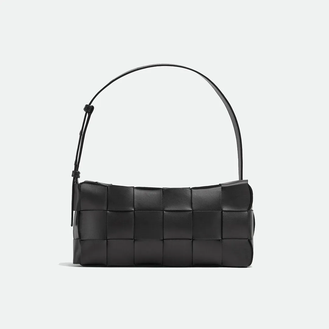 ブリックカセットファッションデザイナーウーマンバッグ女性ショルダーバッグハンドバッグ財布オリジナルボックス本物の革のクロスチェーン高品質