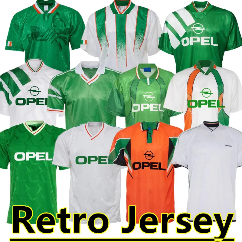 2002 1994 Ireland Retro Soccer Jersey 1990 1992 1996 1997 Home Classic Vintage Irish McGrath Duff Keane Staunton Houghton McAteer voetbalshirt 666
