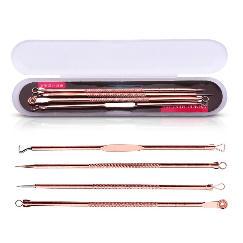 Blackhead Remover Set With Silver/Rose Gold Needles Comedone, Acne, Pimple,  And Belmish Extractor Extractor Vacuum Spoon For Face Skin Care From  Ladymm, $0.74