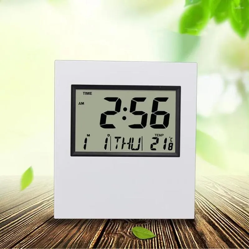 Tischuhren Wanduhr Digitale elektrische große Disply große Größe für Wohnzimmer Küche Temperatur Kalender Home Decor Batterie