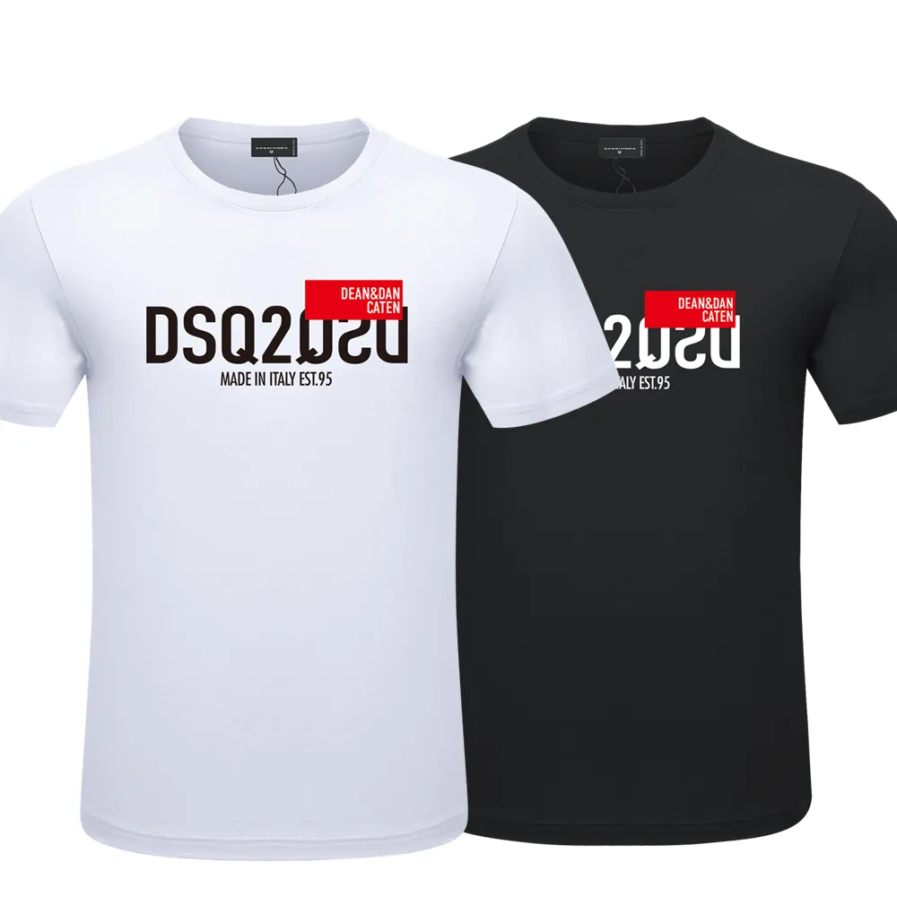 DSQ2 tshirt Casual Fashion Trend T-shirt Semplice classica lettera stampa Coppia Felpa unisex DSQ ICON2 Street Fashion Girocollo in cotone manica corta DT794