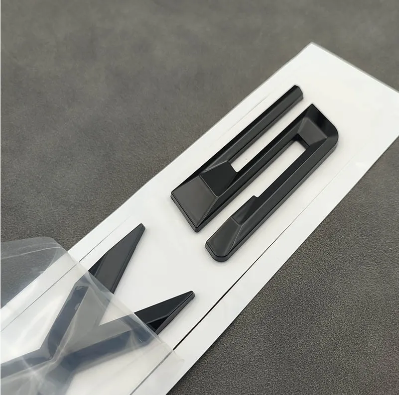 Pegatinas Cromo Negro 3D Para BMW X5 M Series (E70/G05) - Números Y Emblemas Para Maletero