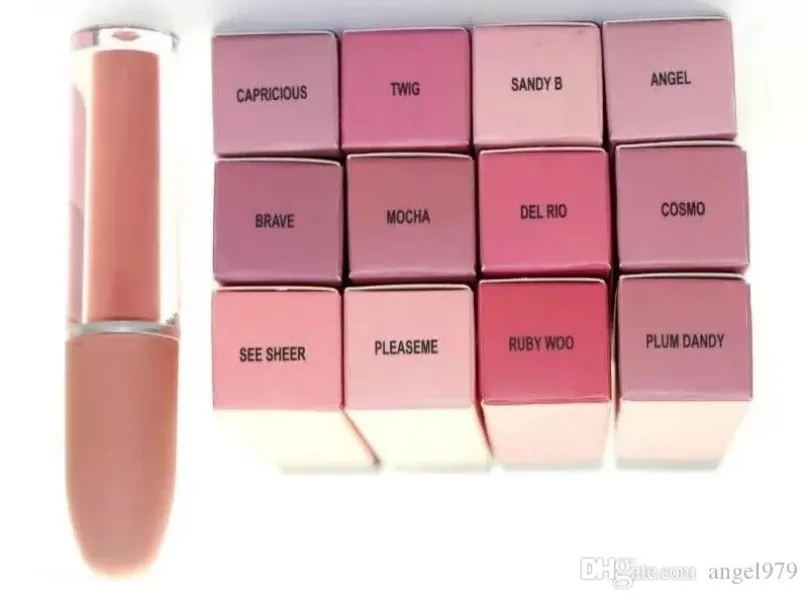 Maquillage de marque de luxe Nouveau brillant à lèvres le plus bas Douze couleurs différentes