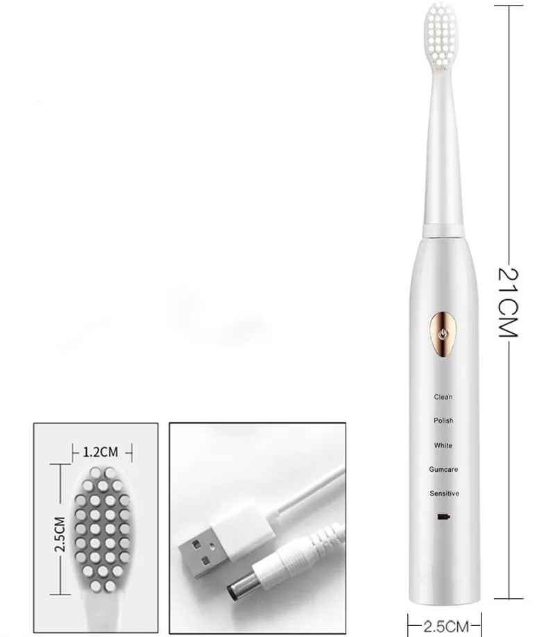 Escovas de dentes de dentes elétricos sonicos ultrassônicos