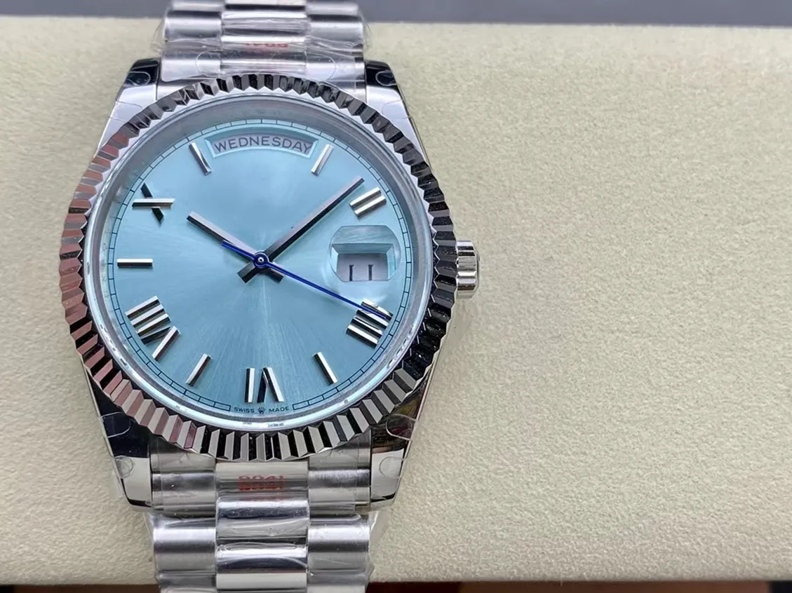 Orijinal Kutu Moda Erkekler İzle 41mm Datejust Otomatik Mekanik Hareket Erkekler Saatler Mavi Kadran Paslanmaz Çelik Kayış Sports 2023 En İyi Kalite