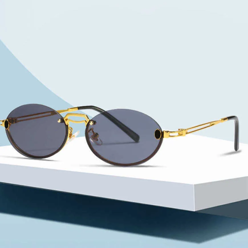 Designer de luxo de alta qualidade óculos de sol 20% de cenas de molduras oval de molduras Fotos de rua da moda KA KA