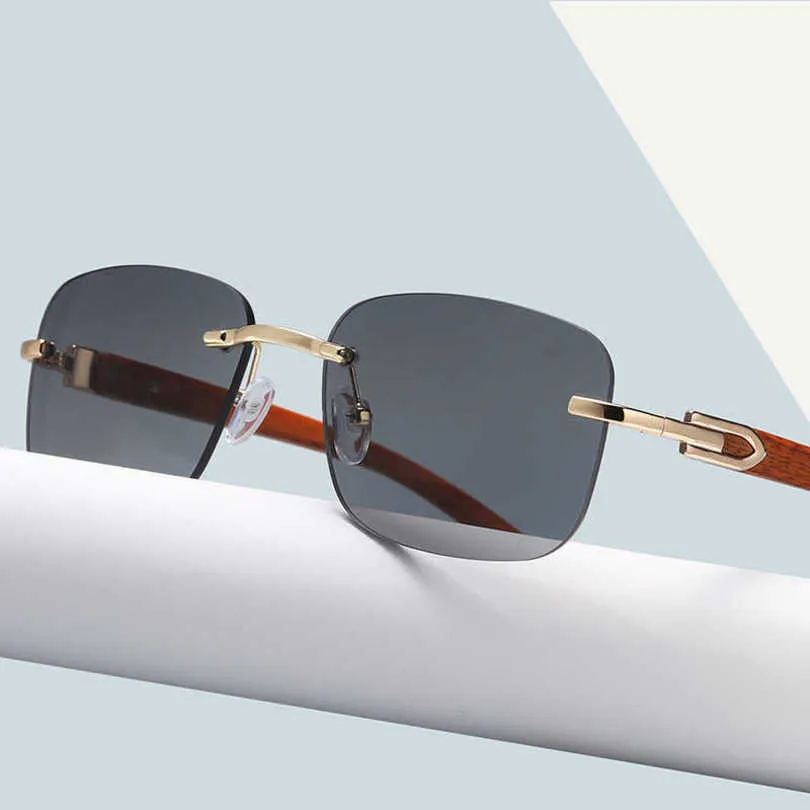 10% zniżki na luksusowy projektant Nowe okulary przeciwsłoneczne dla mężczyzn i damskich 20% zniżki na lustro drewna lustro nogi rama Ocean soczewki