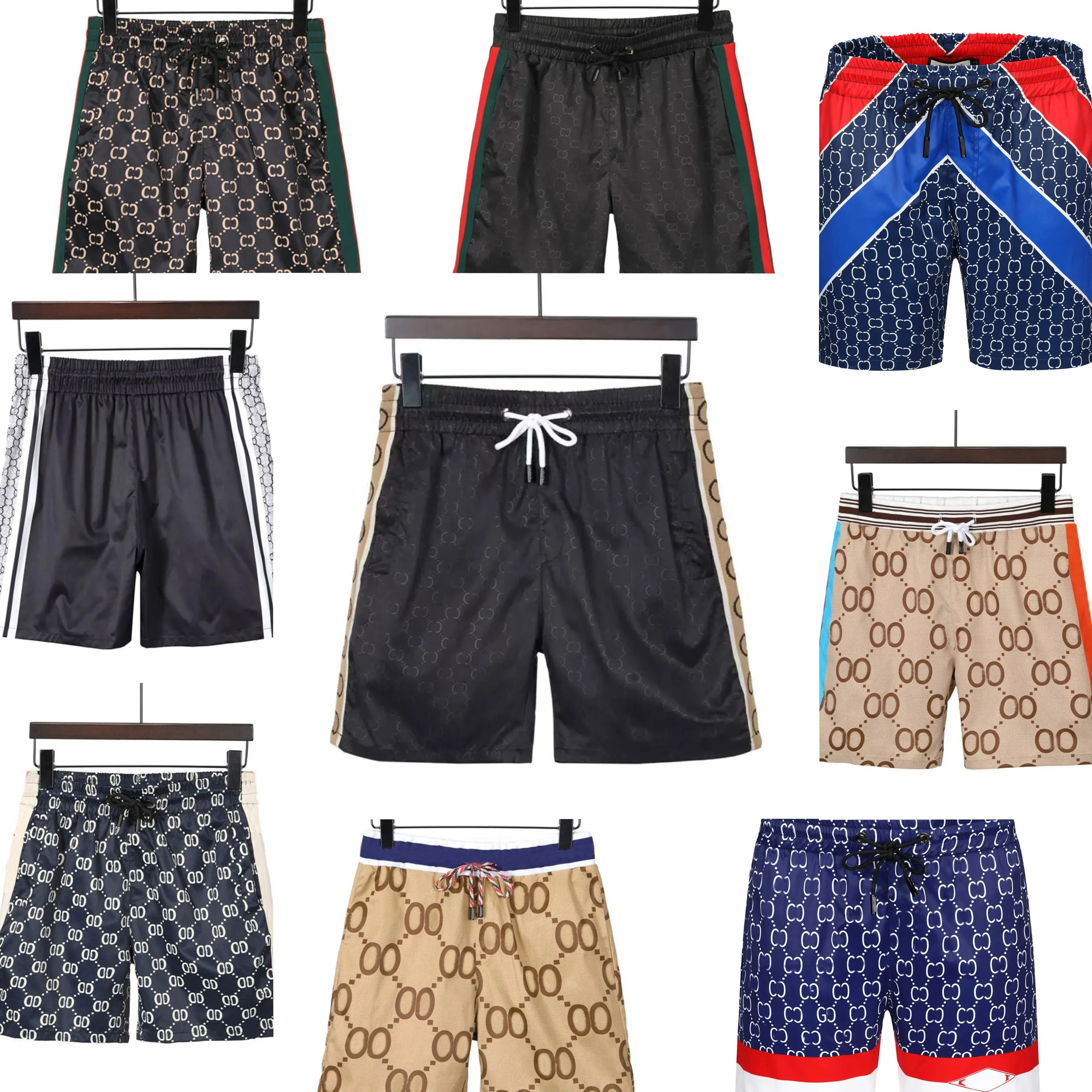 2021 novos designers das mulheres dos homens calças curtas roupas carta impressão tira webbing cinco pontos casual praia shorts roupas