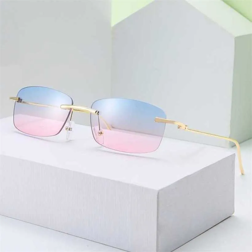 20% de desconto em designer de luxo Novos óculos de sol masculinos e femininos 20% de retro homens de moda feminino glases sem aro de vidro por atacado Eyewear Gafas Gafas