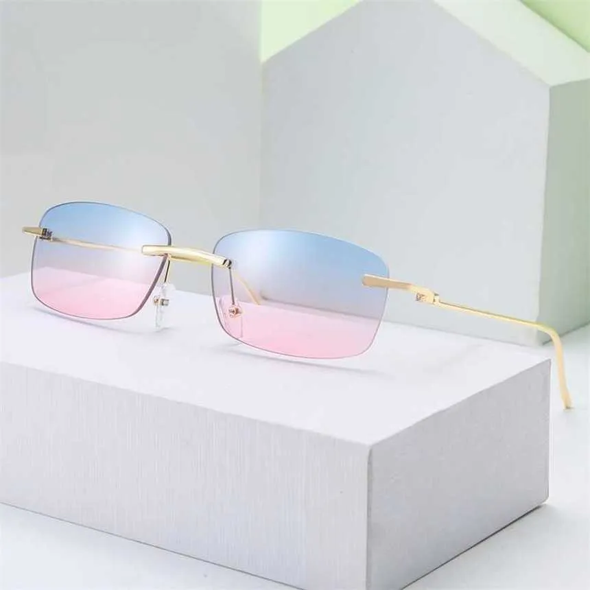 Designer de luxe lunettes de soleil de mode 20% de réduction rétro hommes mode femmes lunettes sans monture en gros lunettes cadre cadeau Gafas