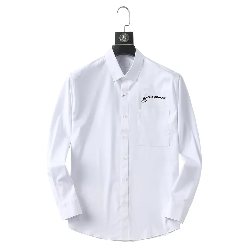 2023 Lüks Tasarımcı Erkek Gömlek Moda Günlük İş Sosyal ve Kokteyl Gömlek Marka Bahar Sonbahar Zayıflama En Şık Giyim M-3XL#18