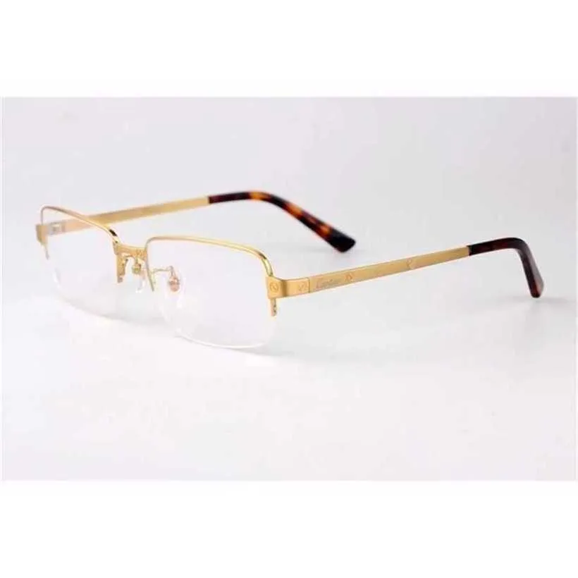 20% de desconto em designer de luxo Novos óculos de sol masculinos e femininos 20% de desconto em todos os negócios de Match Ultra Light Half Myopia Spectacle Frame Pure Titanium Fashion CT0041O