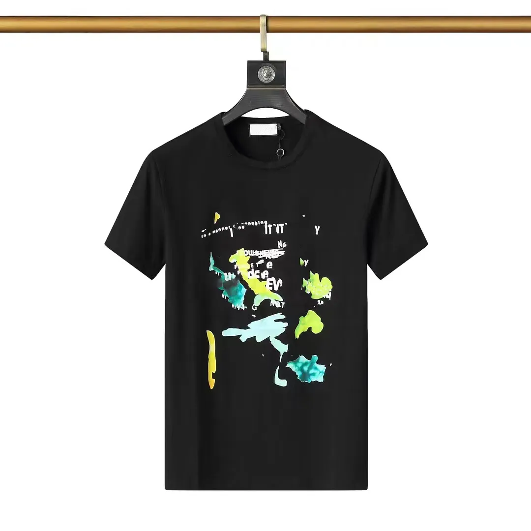2023 Summer Mens Designer T Shirt عرضة عرضة للنساء مع الجدران Lettres TELLE PRINT أكمام قصيرة من أعلى بيع الرجال الهيب هوب الملابس G99G