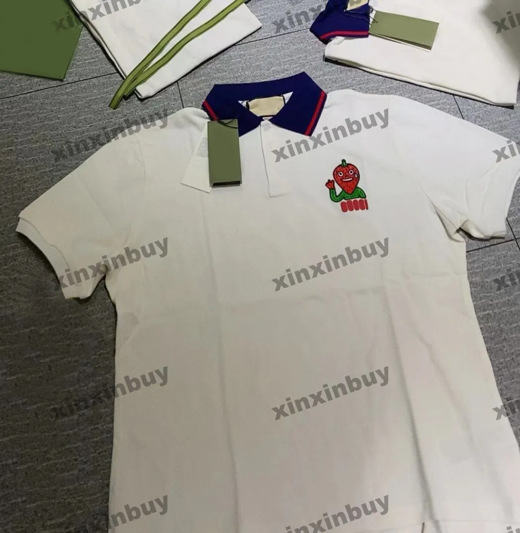 Xinxinbuy Men Designer T-shirt T-shirt 23SS Animal Borduurbrief Letter Afdrukken Kortjes met korte mouwen Zwart wit blauw kaki xs-l