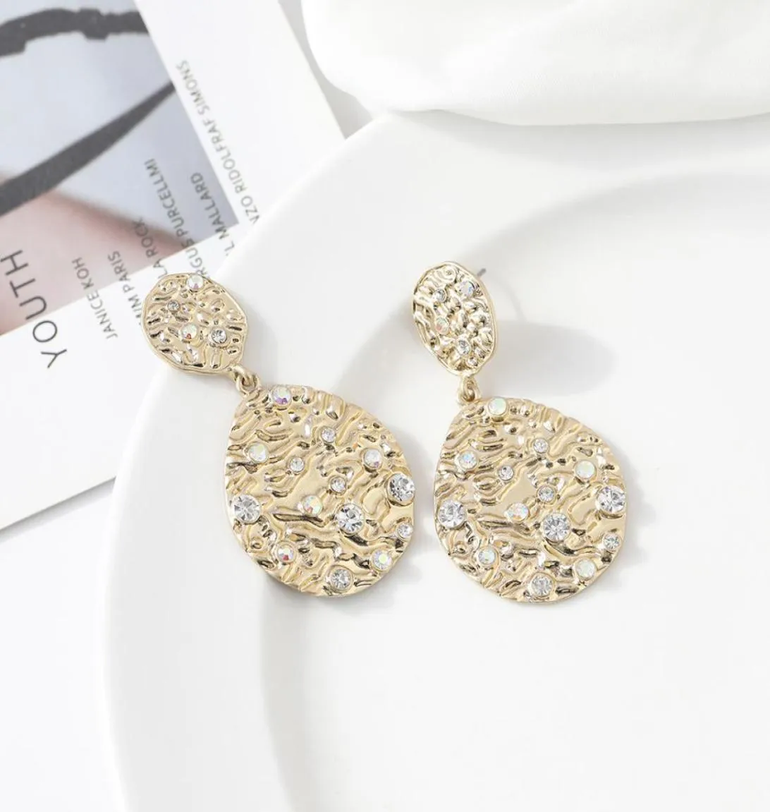StudFashion simple alloy dropshaped earrings women039s popular retro earring jewelry jewelry8333616