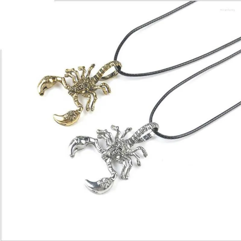 Pendant Necklaces Personality Rock Punk Insect Hipster Hip Hop Clavicle Chain Necklace Men's Scorpion