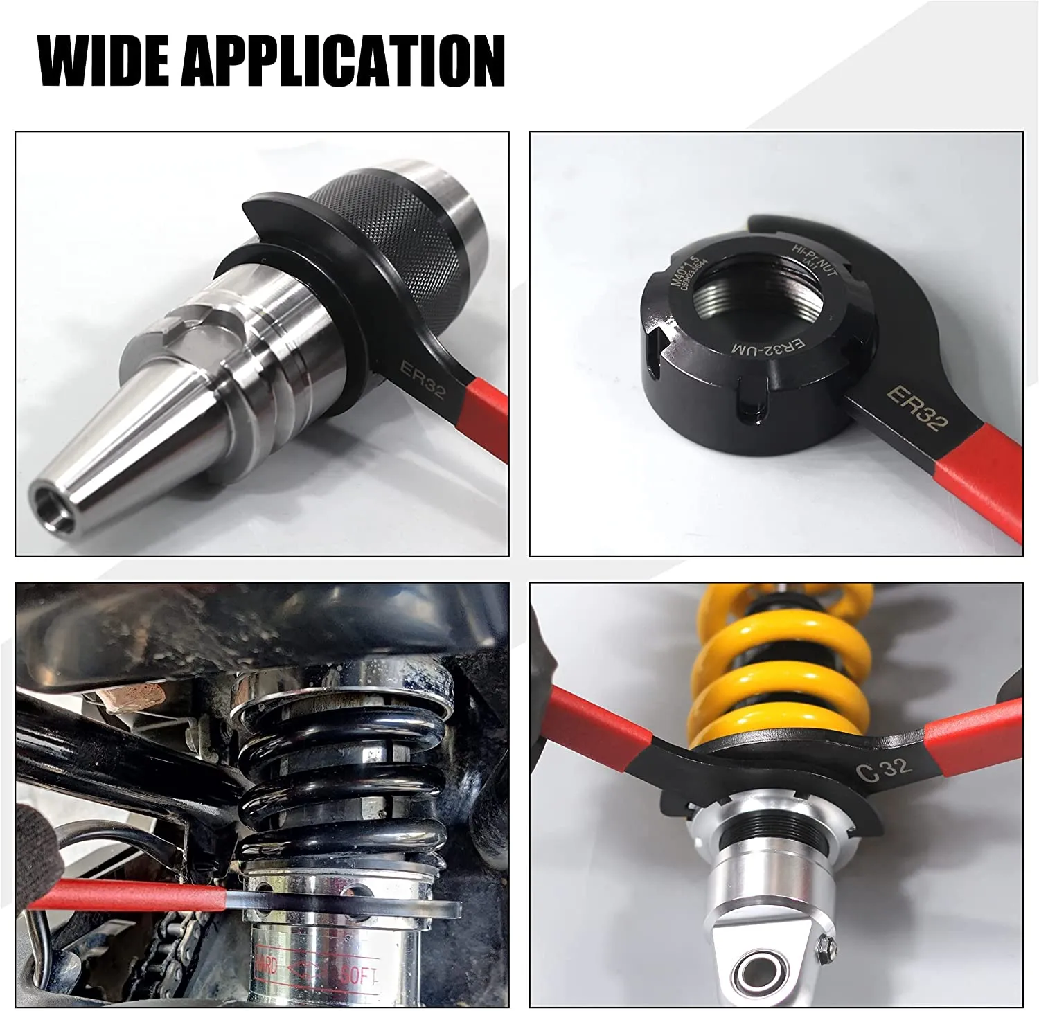 ER25 ER32 ER40 APU13 APU16 Type C clé pour CNC outil de fraisage outils de tour écrou de serrage en acier à haute teneur en carbone clé ER