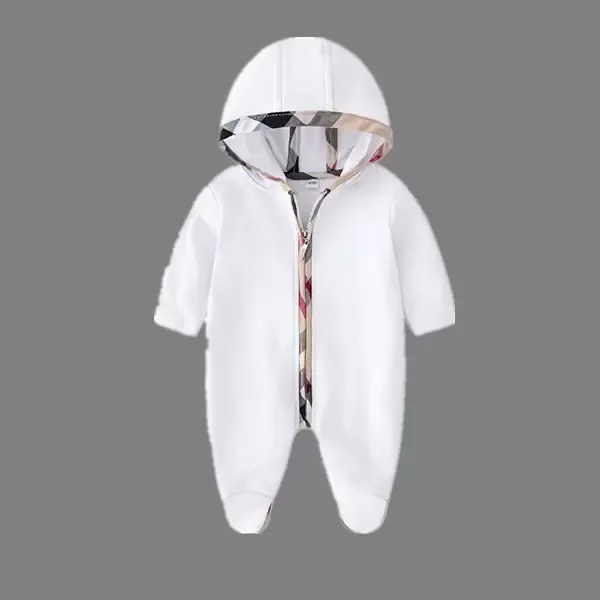 2023 ROMPERS BABY NEUBORN ROMPERS GIRKEN UND JUNGE LANGE SCHLIESSE 100% Baumwollkleidung Kind Baby Strampler Hochqualität Kinder Pyjama