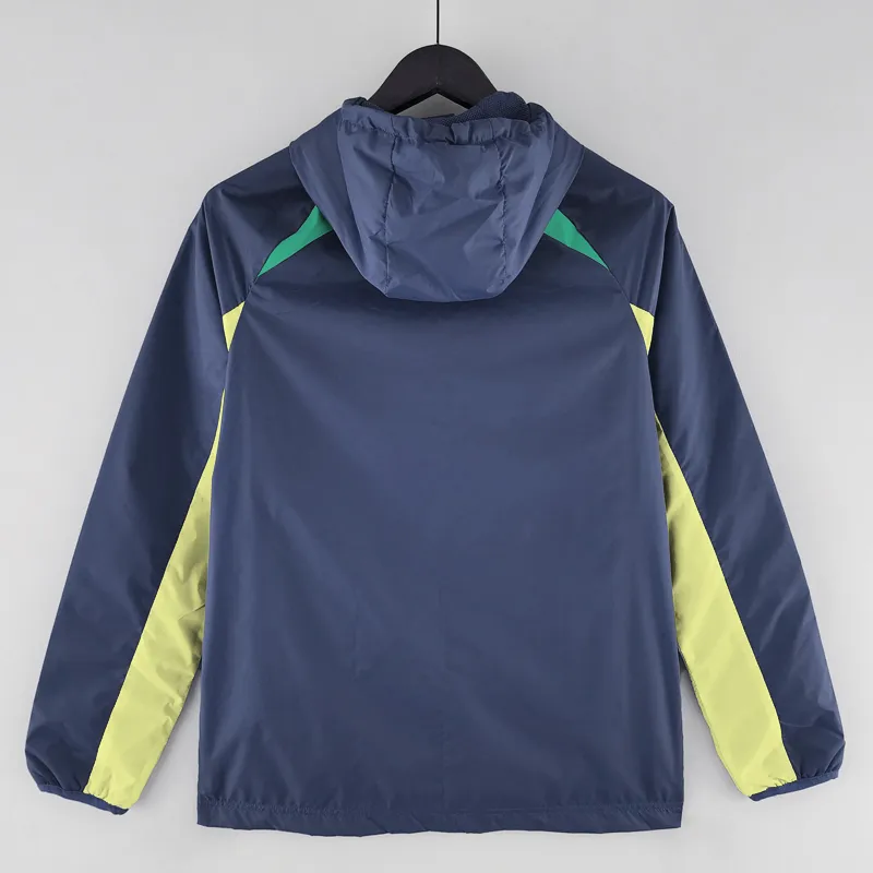 DHgate.com:Brazilian Full-Zip Hooded Soccer Windbreaker