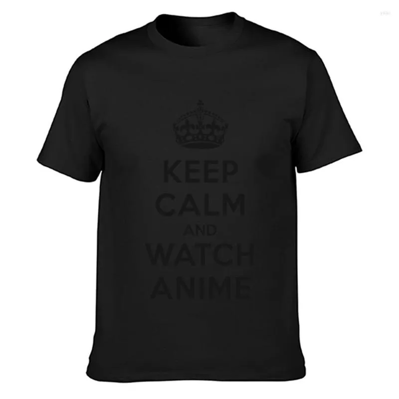 Les t-shirts masculins gardent calmes et regardent une chemise d'anime confortable printemps automne vintage normal coutume sur taille s-5xl Sunlight Short Sleeve