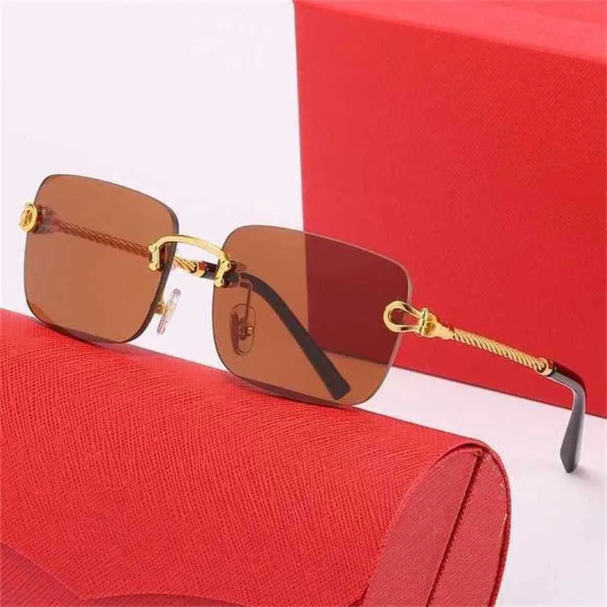 Lunettes de soleil de luxe de haute qualité, 20% de réduction sur la mode, corde de chanvre, jambe en acier, lunettes optiques personnalisées sans cadreKajia