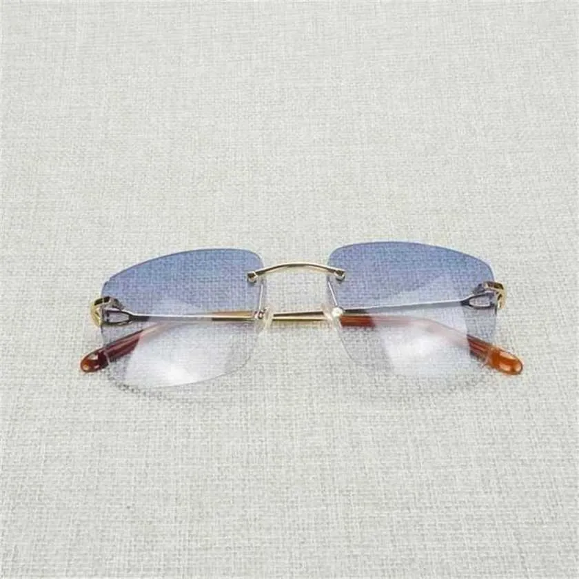Modne męskie okulary przeciwsłoneczne Outdoor Vintage Mężczyźni bez krawędzi kobiety metalowe rama kwadratowe okulary okulary Oculos do akcesoriów klubowych na świeżym powietrzu 011bKajia