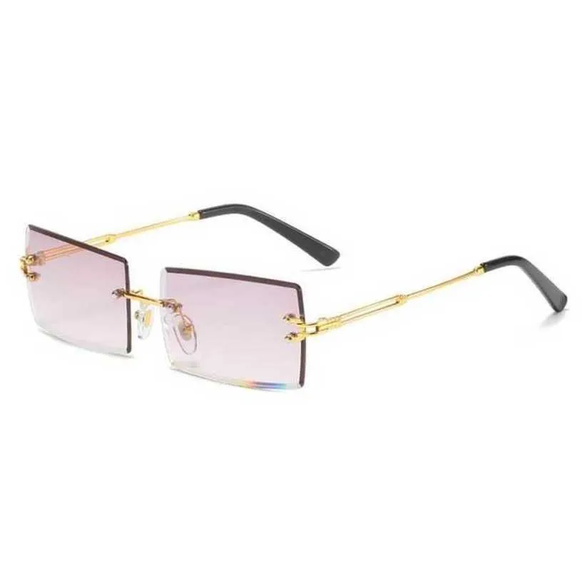 20％オフ高級デザイナーNew Men's and Women's Sunglasses 20％オフスタイルファッションフレームレストリミングネットレッドスクエアグラデーションストリートシューティングメガネ