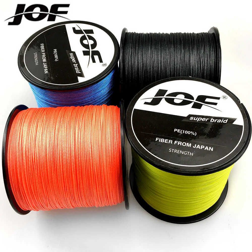 Accessori per la pesca JOF 8 fili Super Strong Smoother Multicolor Multifilament Fishing Line 300M 100M Weave Wire 18-78lb P230325