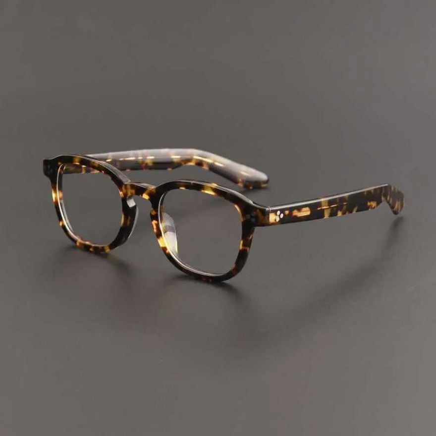 Projektanci męskie i damskie okulary przeciwsłoneczne na plaży 20% zniżki na japoński soczewki płytowe ręcznie wykonane okulary artystyczne duża rama zwykła twarz artefakt szklanki krótkowzroczności